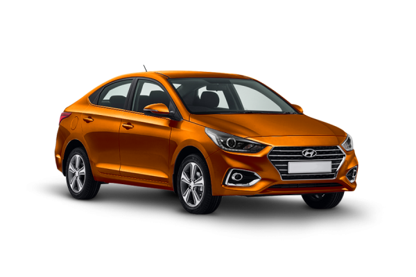 Hyundai Solaris 2019 orange
